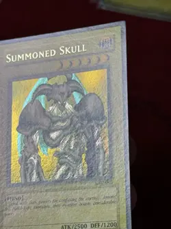 YuGiOh Summoned Skull Heavy Faded Misprint MRD-003 Metal Raiders Ink Error LP - Image 5