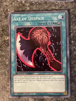 Axe of Despair Speed Duel GX: Duelists of Shadows Yugioh #SGX3-ENE16 - Image 1