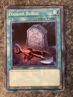 Foolish Burial Speed Duel GX: Duelists of Shadows Yugioh #SGX3-ENE13 - Image 1