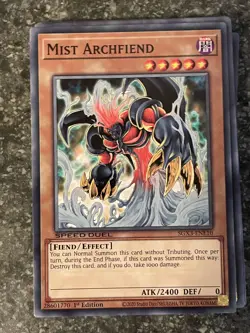 Mist Archfiend Speed Duel GX: Duelists of Shadows Yugioh #SGX3-ENE10 - Image 1