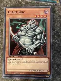 Giant Orc Speed Duel GX: Duelists of Shadows Yugioh #SGX3-ENE09 - Image 1