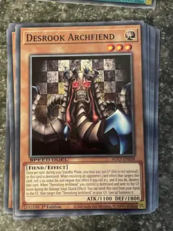 Desrook Archfiend Speed Duel GX: Duelists of Shadows Yugioh #SGX3-ENE08 - Image 1