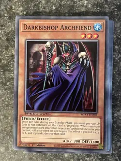 Darkbishop Archfiend Speed Duel GX: Duelists of Shadows Yugioh #SGX3-ENE07 - Image 1