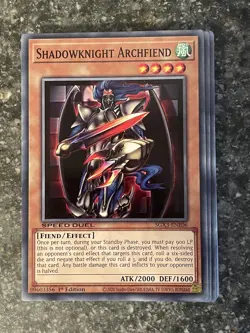 Shadowknight Archfiend Speed Duel GX: Duelists of Shadows Yugioh #SGX3-ENE06 - Image 1