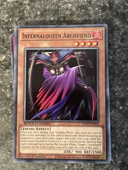 Infernalqueen Archfiend Speed Duel GX: Duelists of Shadows Yugioh #SGX3-ENE04 - Image 1