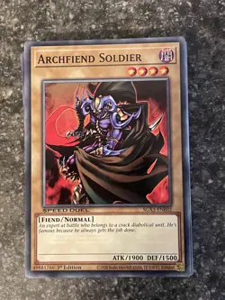 Archfiend Soldier Speed Duel GX: Duelists of Shadows Yugioh #SGX3-ENE02 - Image 1