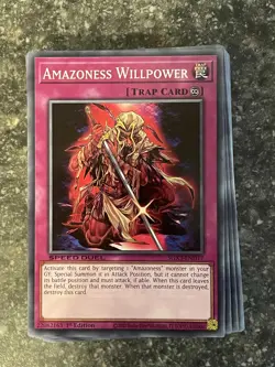 Amazoness Willpower Speed Duel GX: Duelists of Shadows Yugioh #SGX3-END17 - Image 1