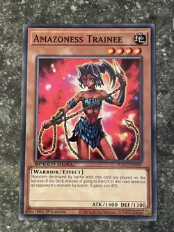 Amazoness Trainee Speed Duel GX: Duelists of Shadows Yugioh #SGX3-END07 - Image 1