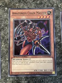Amazoness Chain Master Speed Duel GX: Duelists of Shadows Yugioh #SGX3-END05 - Image 1