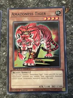 Amazoness Tiger Speed Duel GX: Duelists of Shadows Yugioh #SGX3-END03 - Image 1