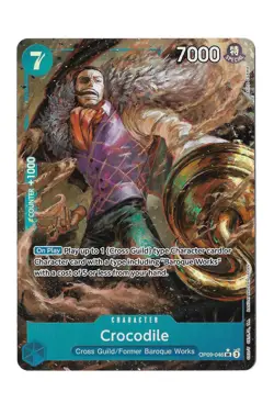 Crocodile SR Alternate Art OP09-046 Emperors of New Era One Piece Card Game - Image 1
