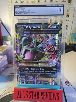 JUMBO Mega M Tyranitar EX Oversized Promo Card 43/98 2015 CGC 9 POP 1, 0 Higher - Image 1