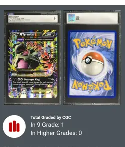 JUMBO Mega M Tyranitar EX Oversized Promo Card 43/98 2015 CGC 9 POP 1, 0 Higher - Image 4