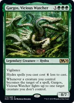 Gargos, Vicious Watcher Core Set 2020 / M20 HEAVILY PLD Green Rare CARD ABUGames - Image 1