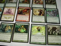 MTG 15x Avacyn Restored Zendikar green magic card lot LP - Image 3
