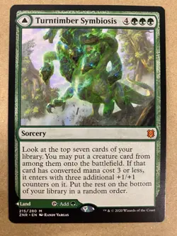 MTG 1x Turntimber Symbiosis # 215 Zendikar Rising Magic the Gathering Card x1 NM - Image 1
