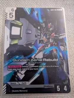 GD01-067 Gundam Aerial Rebuild LR Gundam Card Game - Image 1