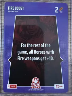 2025 BO JACKSON BATTLE ARENA PLAY CARD: FIRE BOOST SP #PL-23 - Image 1