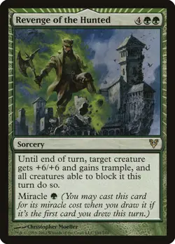 Revenge of the Hunted Avacyn Restored HEAVILY PLD Green Rare MAGIC CARD ABUGames - Image 1