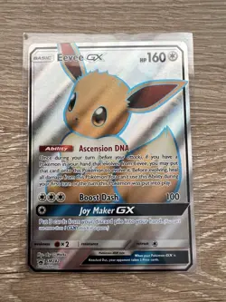 Eevee GX SM242 Sun & Moon Full Art Ultra Rare Holo Promo Pokemon Card LP - Image 1