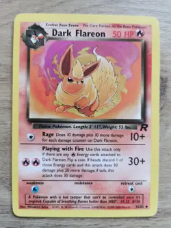 Pokemon Dark Flareon Card 35/82 Team Rocket NM Condition WOTC - Image 1