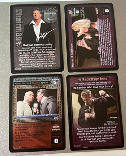 Vince McMahon 4 Card Bundle - WWF/WWE Raw Deal - Image 1