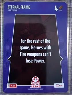 2025 BO JACKSON BATTLE ARENA PLAY CARD: ETERNAL FLAME SP #PL-20 - Image 1
