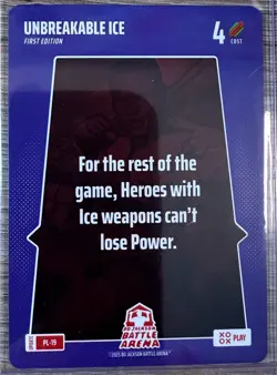 2025 BO JACKSON BATTLE ARENA PLAY CARD: UNBREAKABLE ICE SP #PL-19 - Image 1