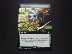 Three Visits Extended Art NM [Commander Legends] Mtg Magic Free Tracking! - Image 1