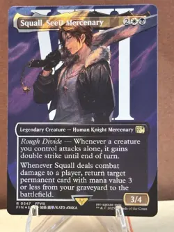 Squall, SeeD Mercenary (Borderless) (Surge Foil) Final Fantasy Mtg Pack Fresh - Image 1