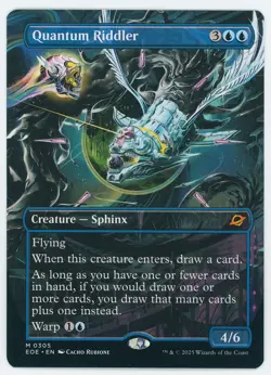 Quantum Riddler Borderless 0305 EOE NM/MT [Edge of Eternities:MTG] - Image 1