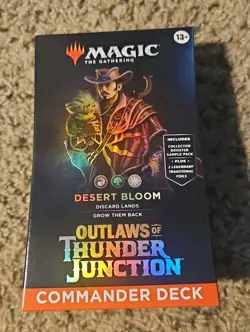 Outlaws of Thunder Junction: Commander Deck - Desert Bloom MTG Brand New Sealed - Image 1