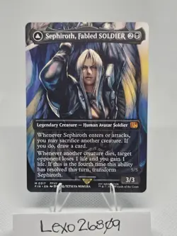 Sephiroth, Fabled Soldier (0317 Borderless) / Final Fantasy MTG / NON-FOIL - Image 1