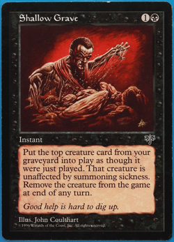 Shallow Grave Mirage NM (Reserved List MTG Magic Card) (499381) ABUGames - Image 1