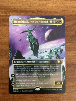 Hearthhull, the Worldseed -Borderless FOIL-MTG- Commander: Edge of Eternities NM - Image 1