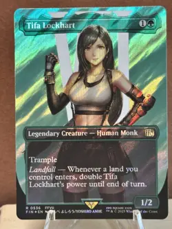 Tifa Lockhart (Borderless) (Surge Foil) Final Fantasy Mtg Pack Fresh - Image 1