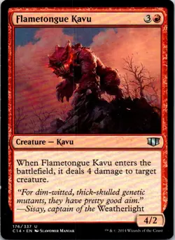 Flametongue Kavu - 176 - Commander 2014 - Magic MTG - LP - Image 1
