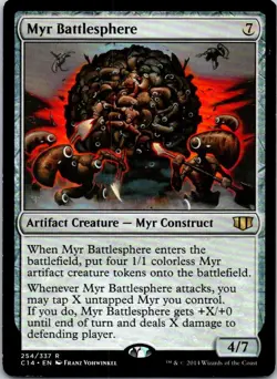 Myr Battlesphere - 254 - Commander 2014 - Magic MTG - LP - Image 1