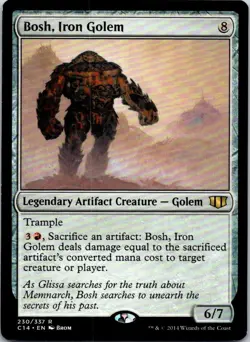 Bosh, Iron Golem - 230 - Commander 2014 - Magic MTG - LP - Image 1