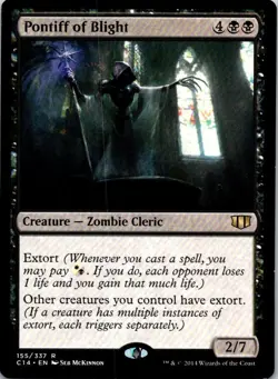 Pontiff of Blight - 155 - Commander 2014 - Magic MTG - LP - Image 1