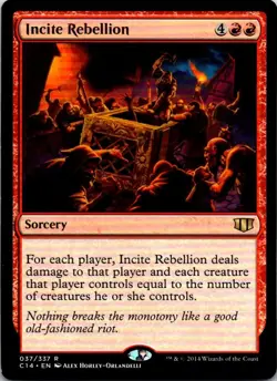 Incite Rebellion - 37 - Commander 2014 - Magic MTG - LP - Image 1