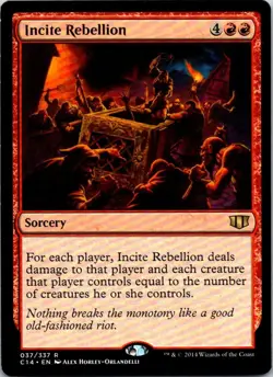 Incite Rebellion - 37 - Commander 2014 - Magic MTG - LP - Image 1