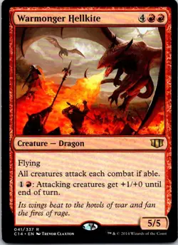 Warmonger Hellkite - 41 - Commander 2014 - Magic MTG - LP - Image 1