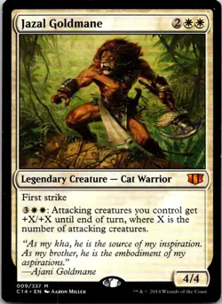 Jazal Goldmane - 9 - Commander 2014 - Magic MTG - LP - Image 1