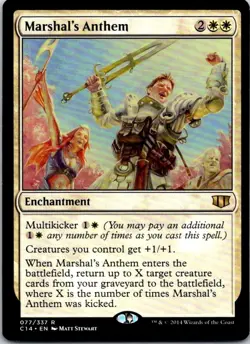 Marshal's Anthem - 77 - Commander 2014 - Magic MTG - LP - Image 1