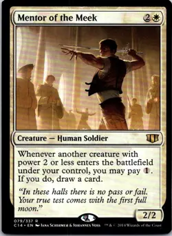 Mentor of the Meek - 79 - Commander 2014 - Magic MTG - LP - Image 1