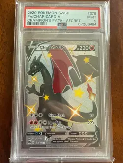 2020 Pokemon SWSH Champions Path Charizard V - SECRET PSA 9 - Image 1