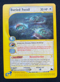 Pokemon TCG Buried Fossil Skyridge 47/144 Regular (NM/LP) - Image 1