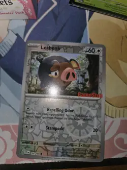 Pokemon Lechonk GameStop Exclusive Promo Stamped 154/198 Reverse Holo SEALED MNT - Image 1