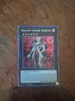 YUGIOH DHAMPIR VAMPIRE SHERIDAN DASA-EN007 SECRET 1ST ED NM - Image 1